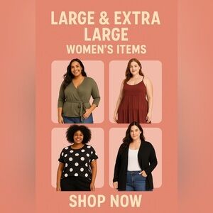 Women’s Large & XL items only flyer